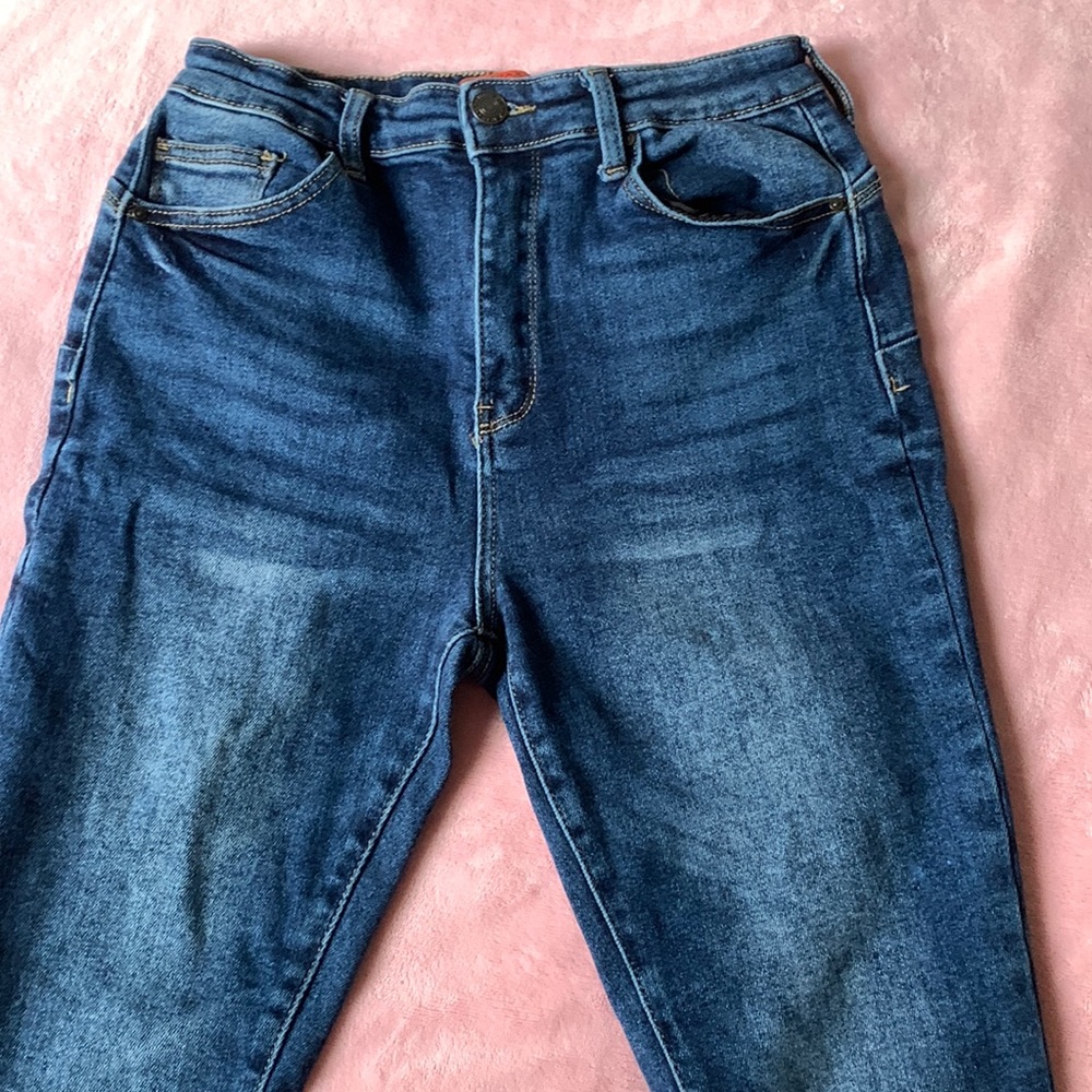 Dark blue skinny jeans